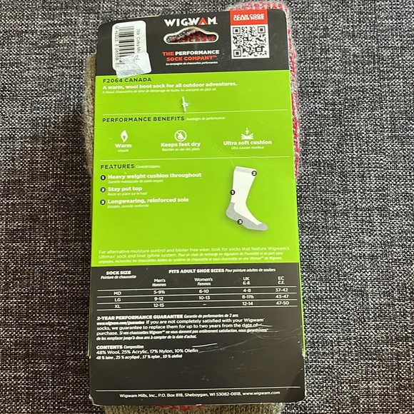 Wigwam Canada Wool Heavyweight Sock - Picture 2 of 5